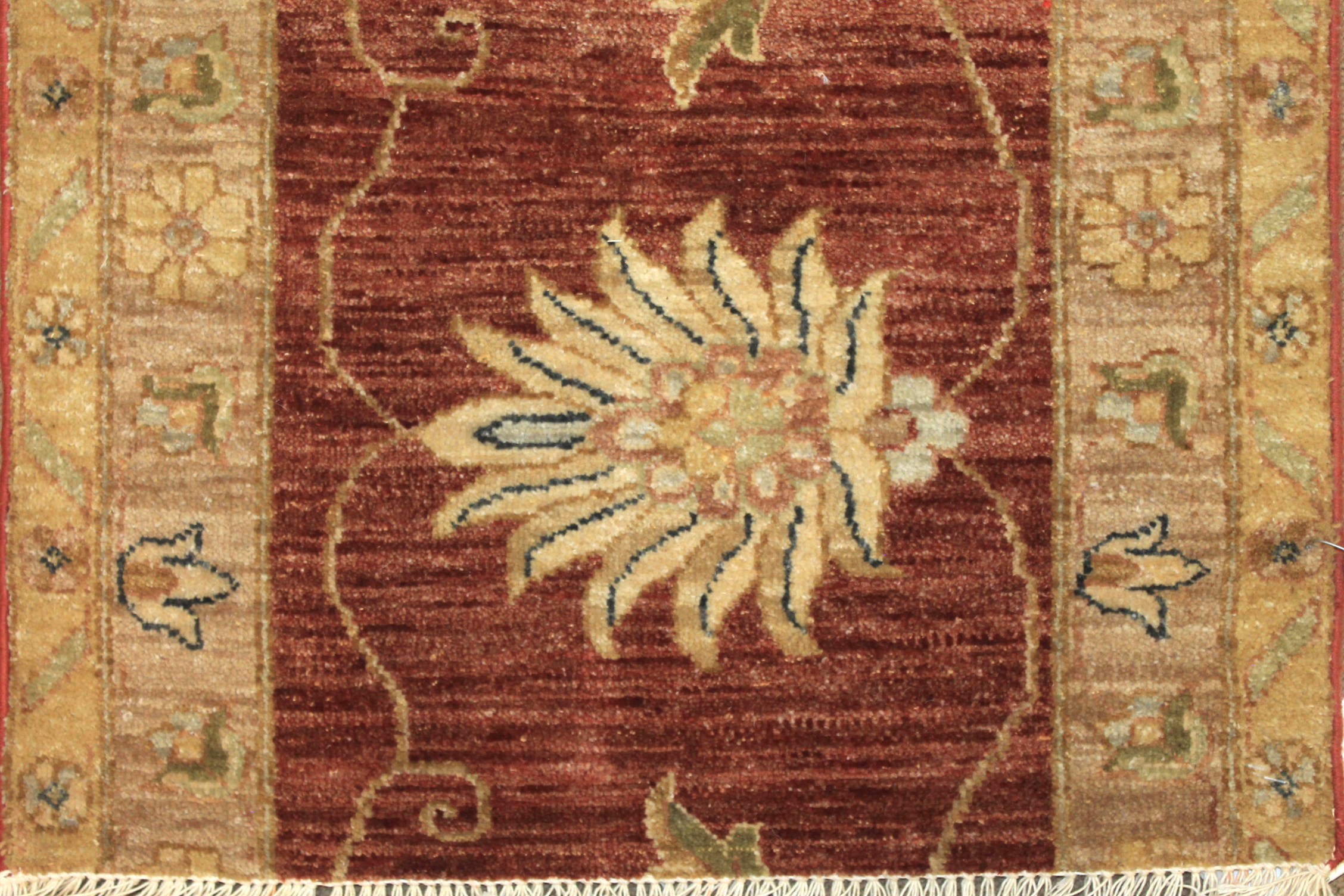 Clearance & Discount Rugs Sultan 14855 Rust - Orange & Lt. Gold - Gold Hand Knotted Rug