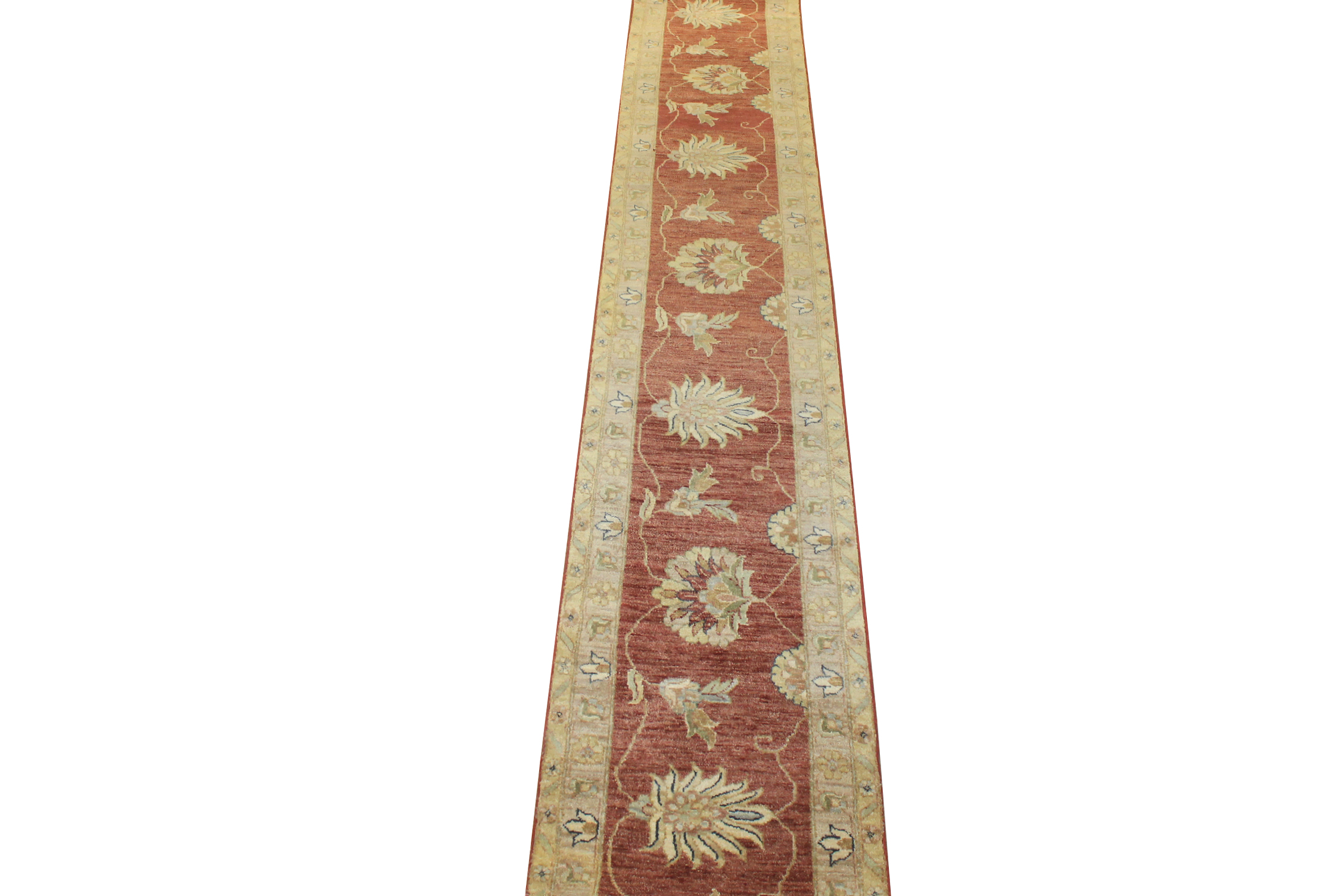 Clearance & Discount Rugs Sultan 14855 Rust - Orange & Lt. Gold - Gold Hand Knotted Rug