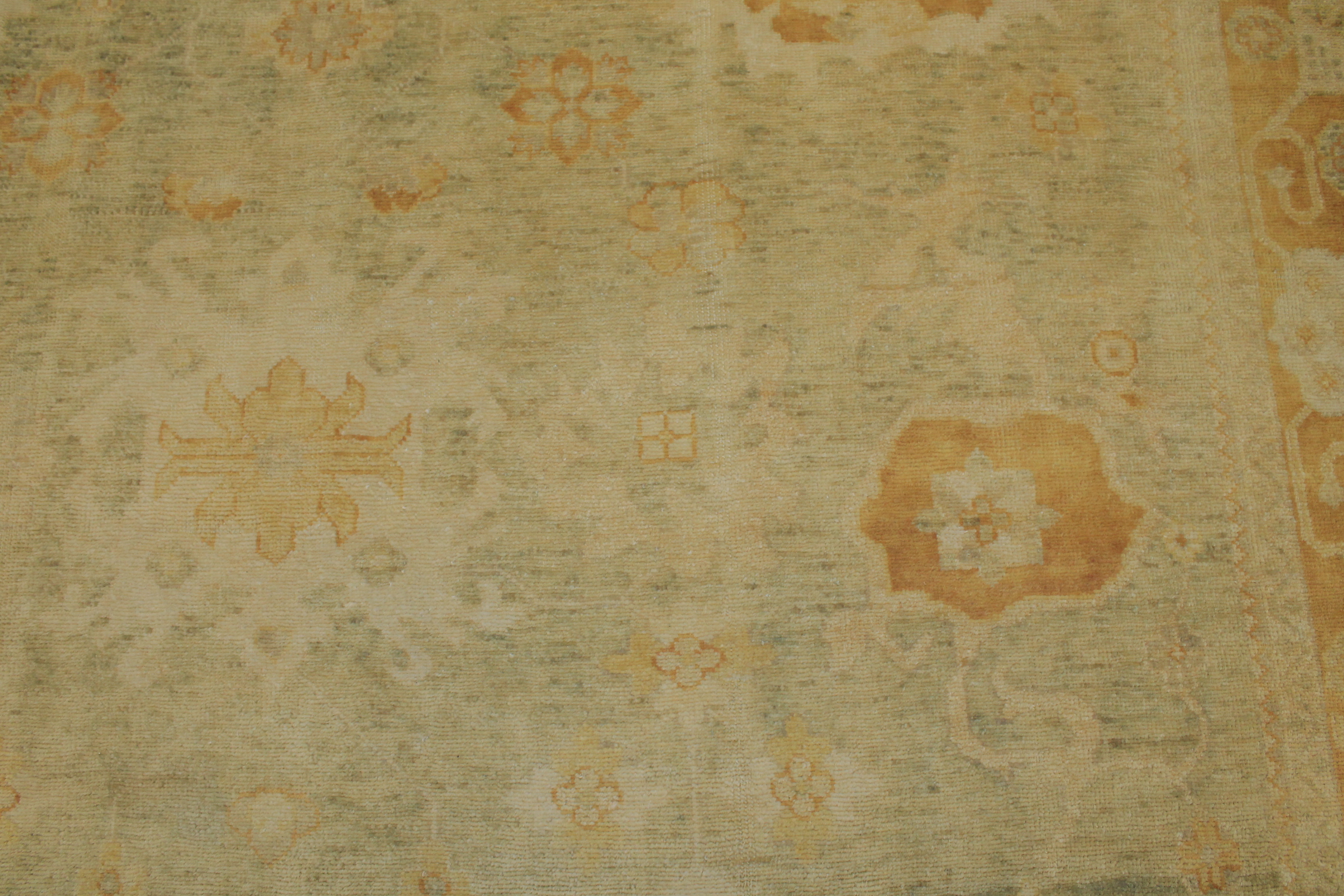 Clearance & Discount Rugs Chobi 14857 Lt.Green & Rust - Orange Hand Knotted Rug
