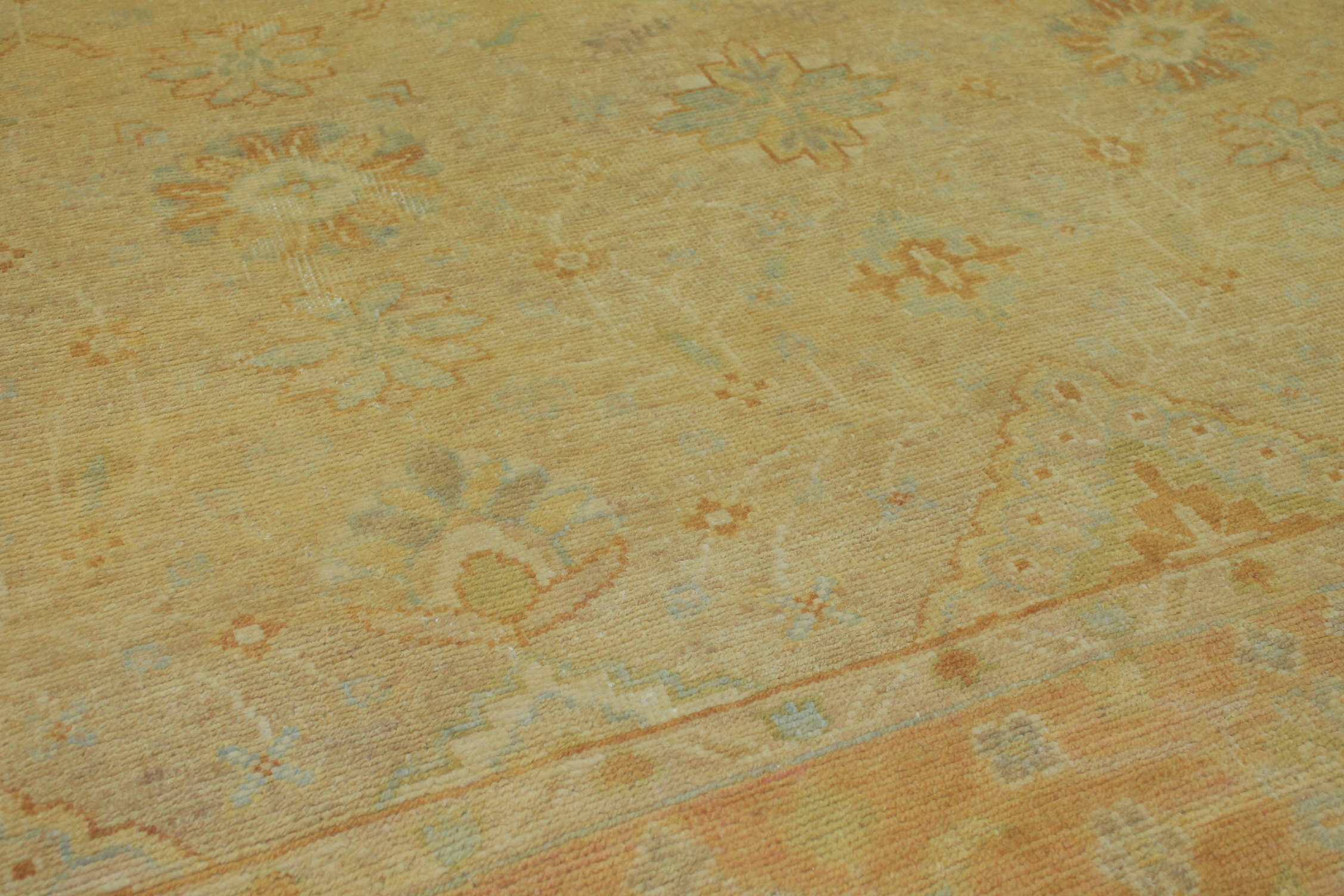 Clearance & Discount Rugs TKnot 14859 Lt. Gold - Gold & Rust - Orange Hand Knotted Rug