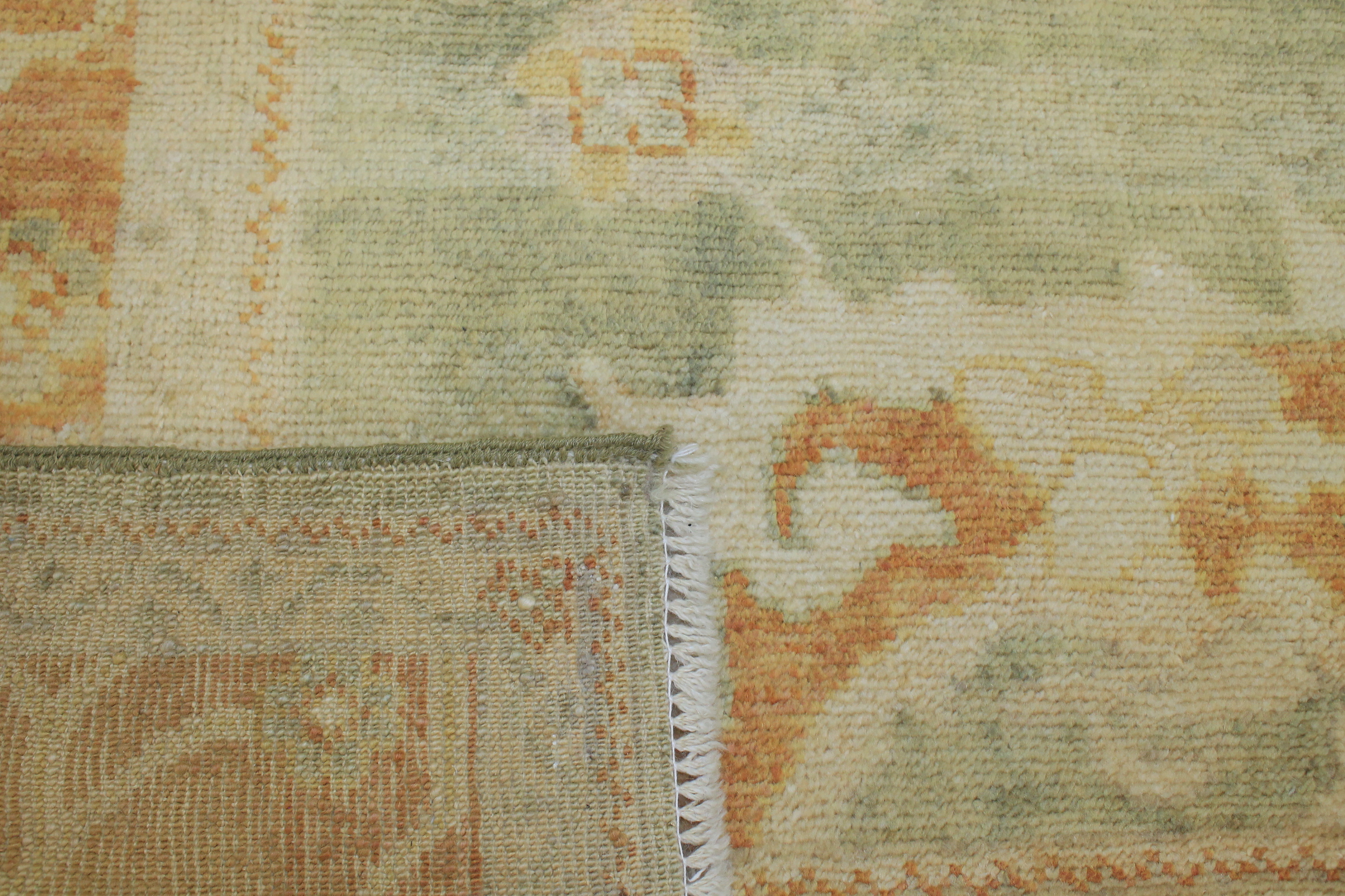 Clearance & Discount Rugs Tknot 14861 Lt. Blue - Blue & Rust - Orange Hand Knotted Rug