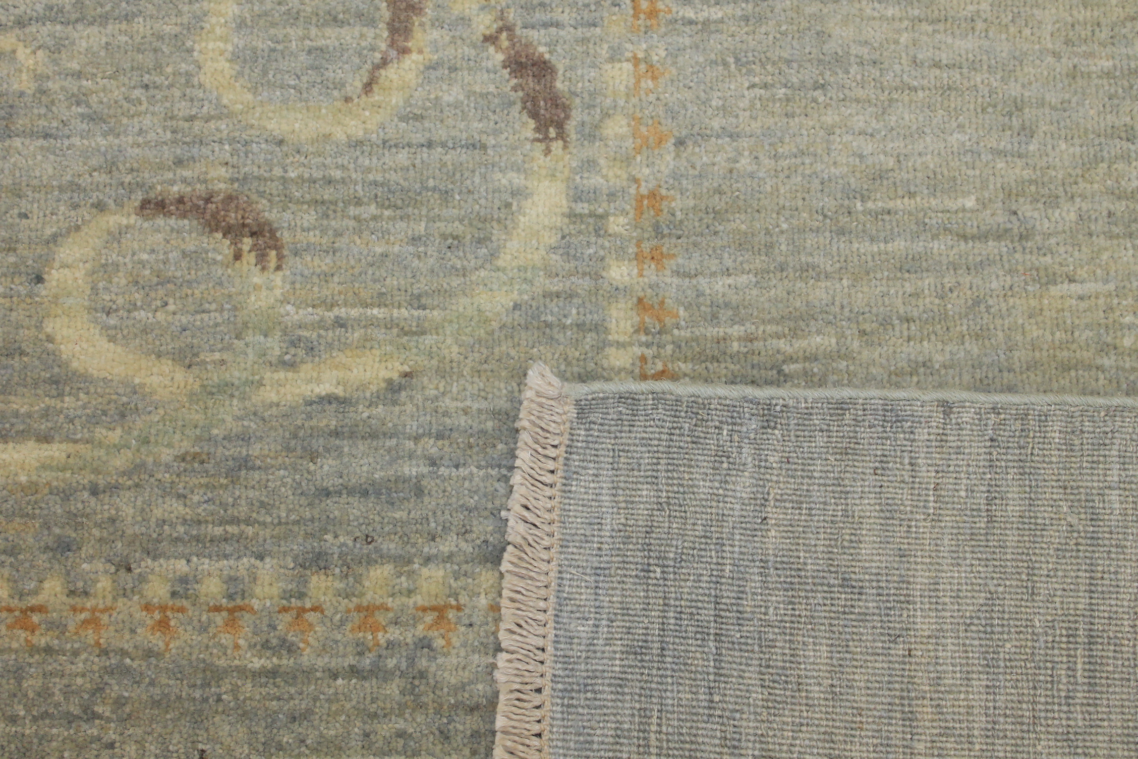 Clearance & Discount Rugs Heer 14934 Lt. Blue - Blue & Camel - Taupe Hand Knotted Rug