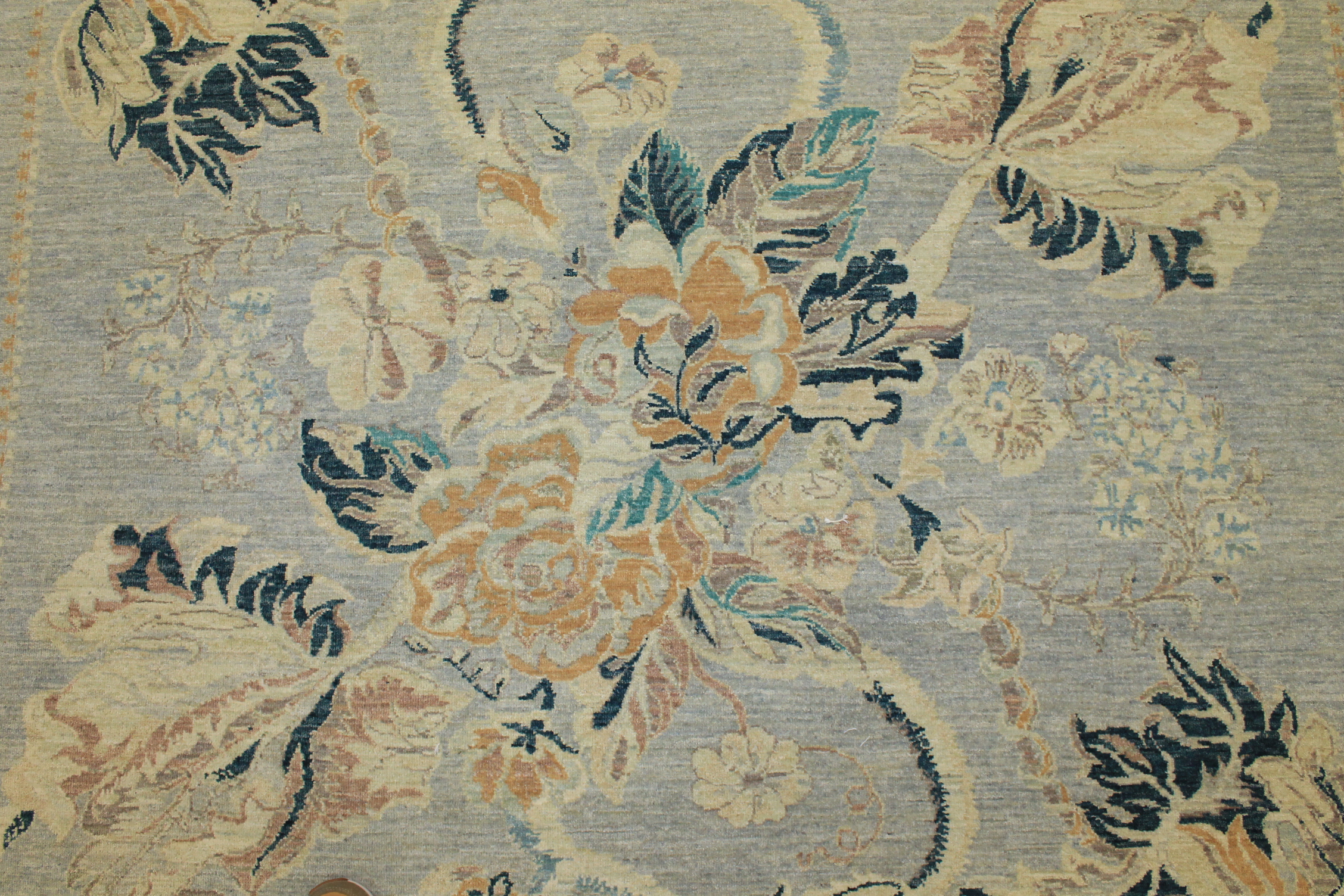 Clearance & Discount Rugs Heer 14934 Lt. Blue - Blue & Camel - Taupe Hand Knotted Rug