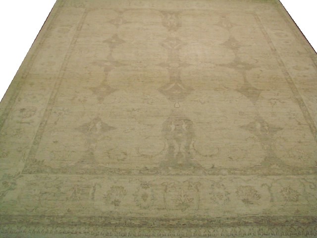 Clearance & Discount Rugs Chobi 14956 Lt. Grey - Grey & Ivory - Beige Hand Knotted Rug
