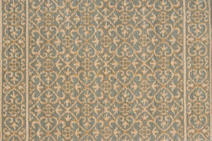 Hall & Stair Runner Rugs CHATEAU REIMS RM21 Sapphire Lt. Blue - Blue & Ivory - Beige Machine Made Rug