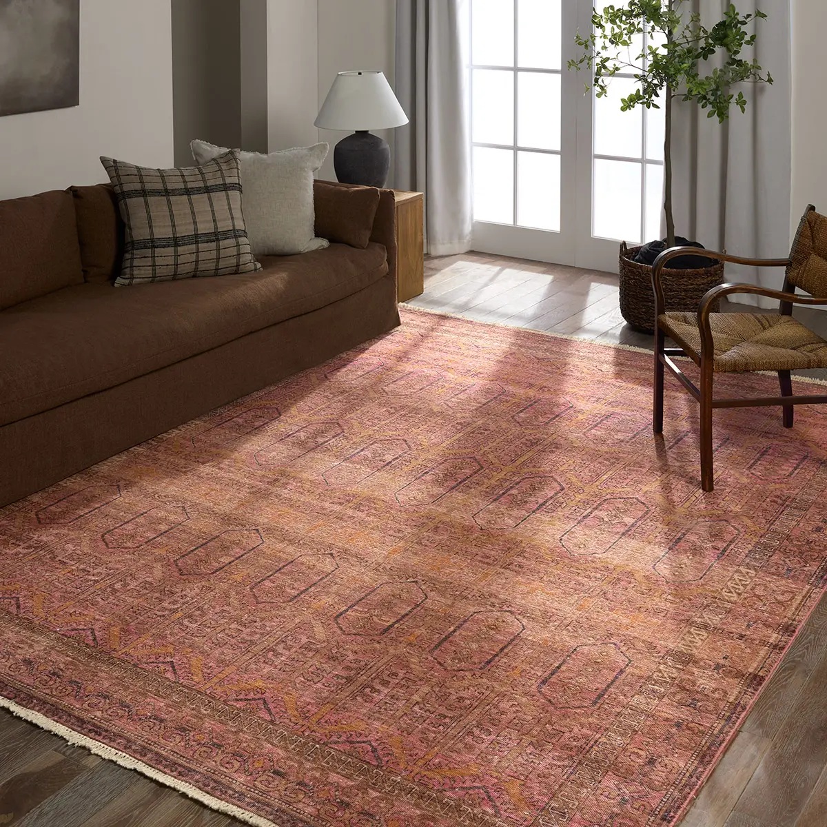 Antique Style Rugs Someplace in Time SPT24 Red - Burgundy & Rust - Orange Hand Knotted Rug