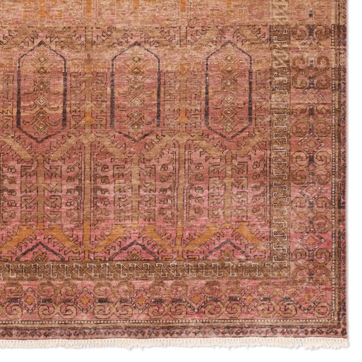 Antique Style Rugs Someplace in Time SPT24 Red - Burgundy & Rust - Orange Hand Knotted Rug