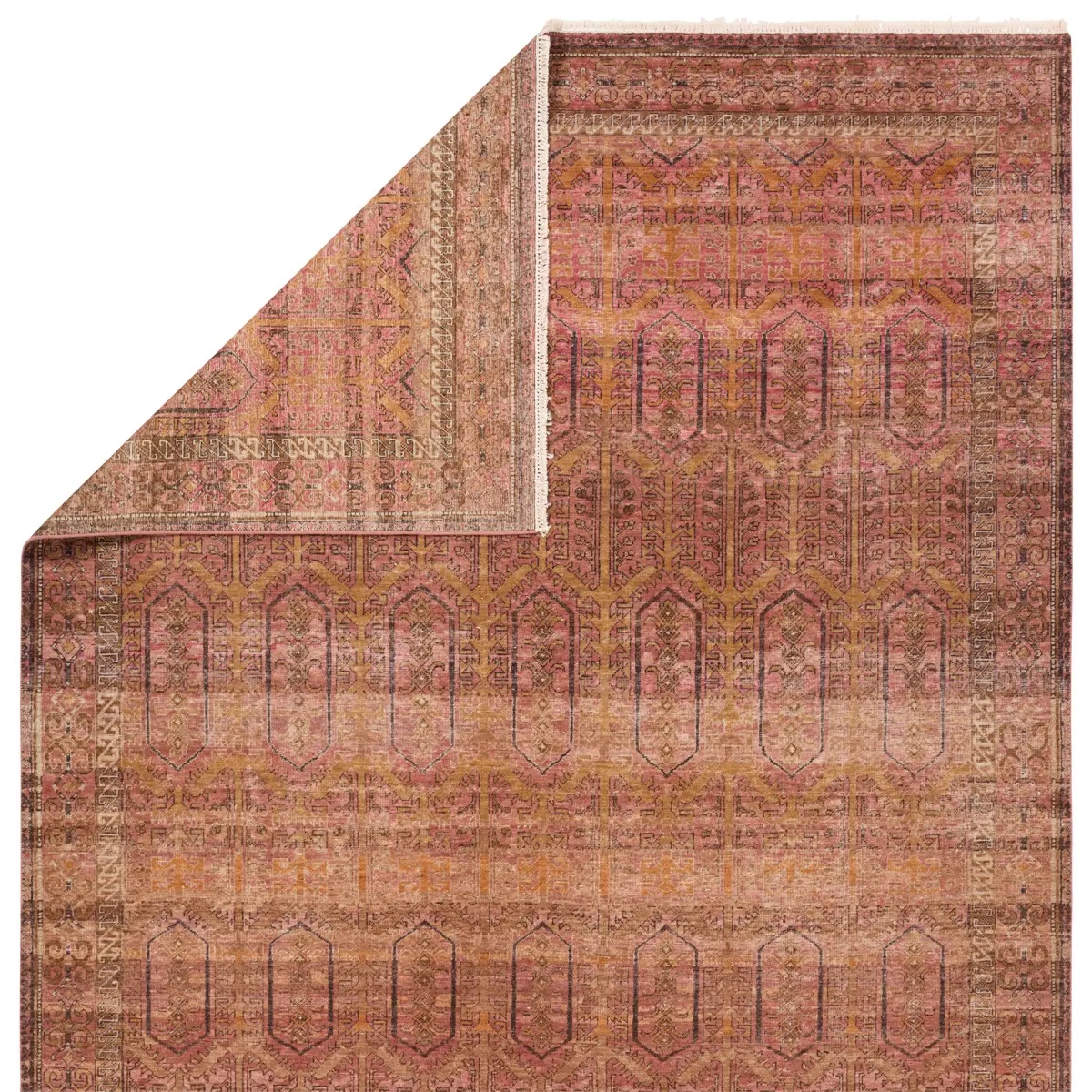 Antique Style Rugs Someplace in Time SPT24 Red - Burgundy & Rust - Orange Hand Knotted Rug