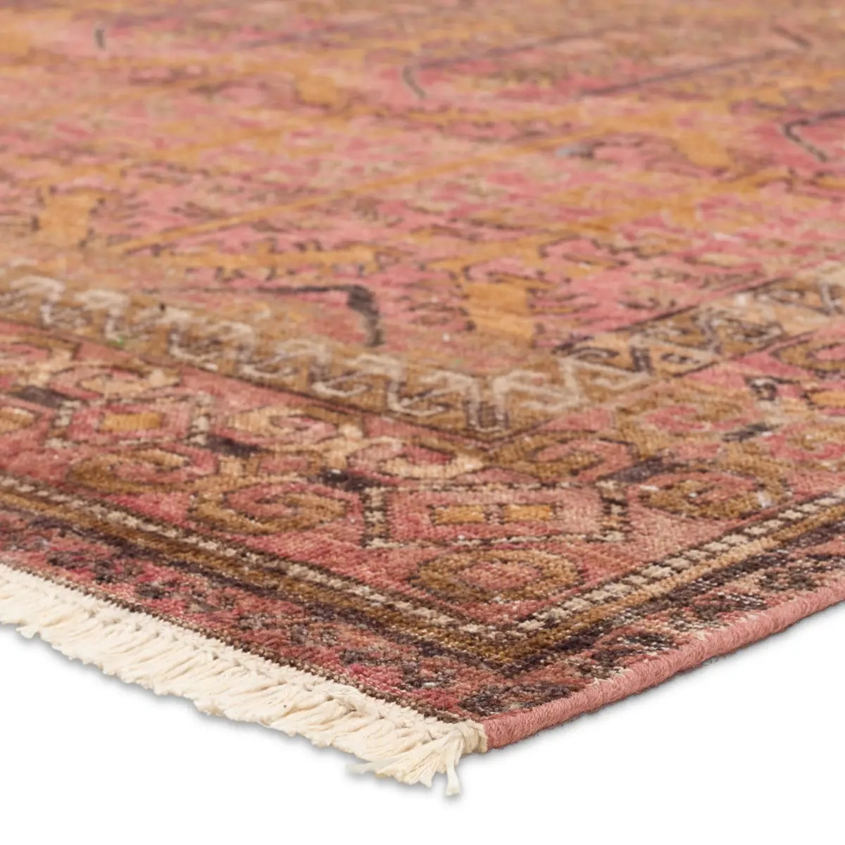 Antique Style Rugs Someplace in Time SPT24 Red - Burgundy & Rust - Orange Hand Knotted Rug