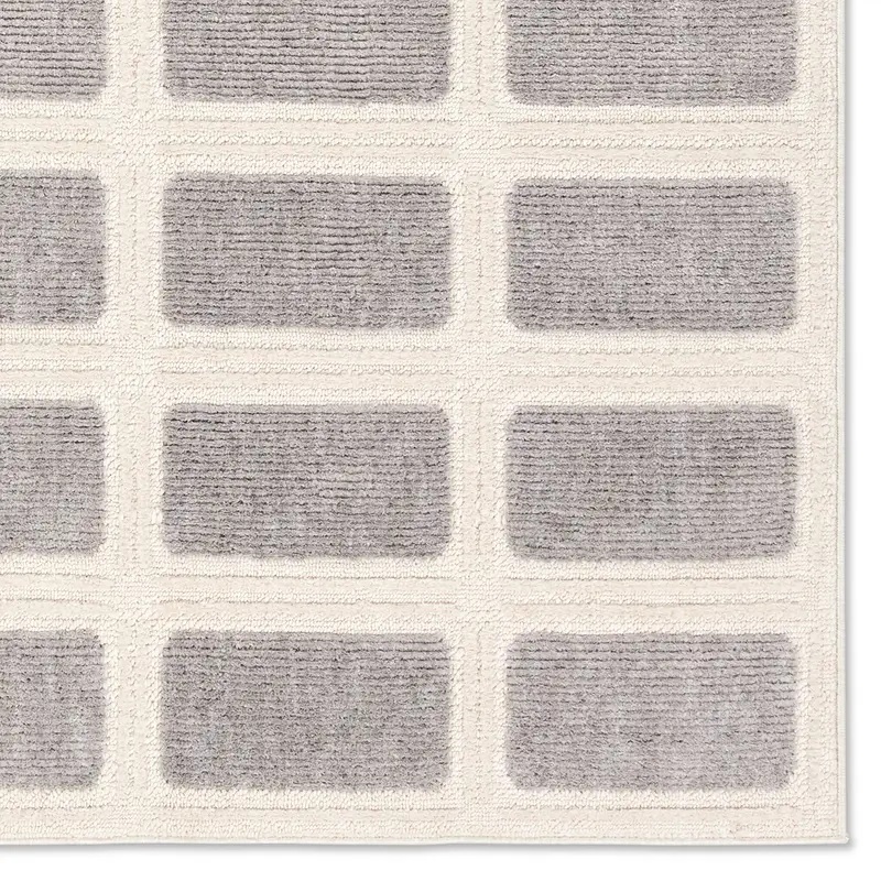 Casual Rugs & Solid Rugs Composure CMP03 Ivory - Beige & Lt. Grey - Grey Machine Made Rug