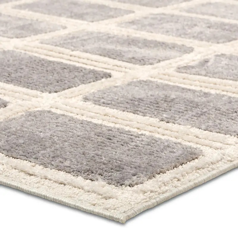 Casual Rugs & Solid Rugs Composure CMP03 Ivory - Beige & Lt. Grey - Grey Machine Made Rug