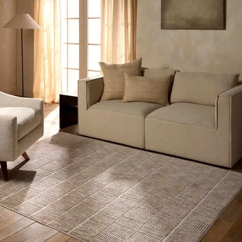 Casual Rugs & Solid Rugs Composure CMP07 Camel - Taupe Machine Made Rug