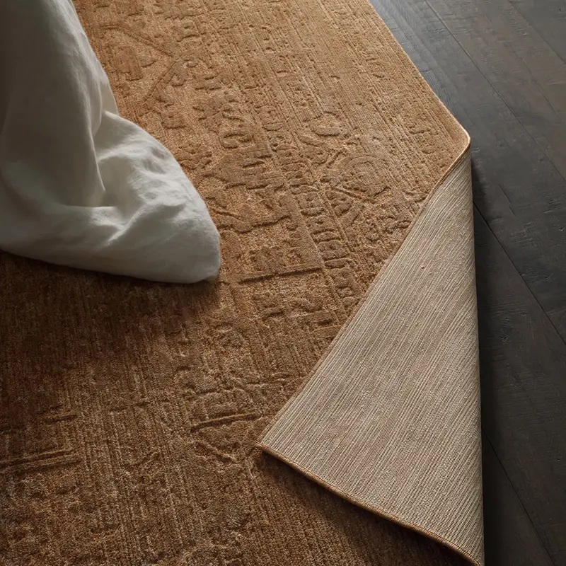 Casual Rugs & Solid Rugs Serenita SRE03 Camel - Taupe Machine Made Rug