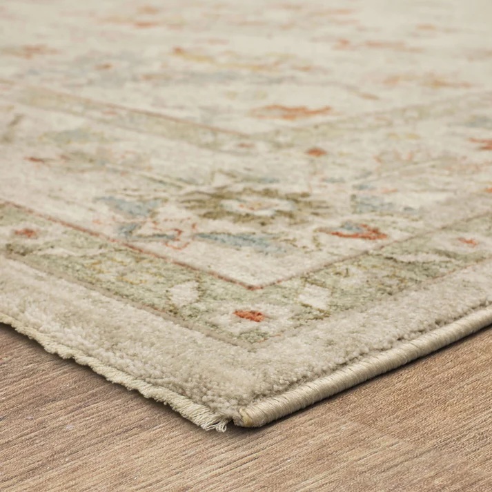 Oushak Rugs Adalia Tunceli Cream RG851-741 Ivory - Beige Machine Made Rug