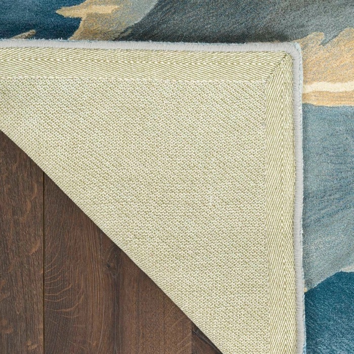 Contemporary Rugs & Transitional Rugs Prismatic PRS40 Lt. Blue - Blue & Lt. Gold - Gold Hand Tufted Rug