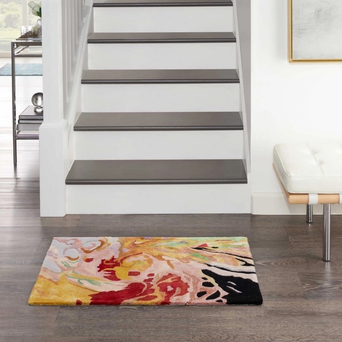 Contemporary Rugs & Transitional Rugs Prismatic PRS21 Black - Charcoal & Multi Hand Tufted Rug