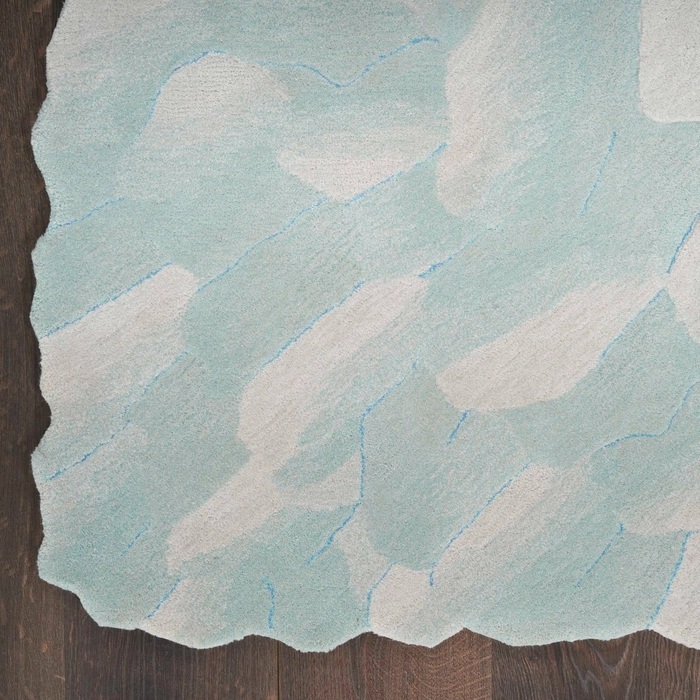 Contemporary Rugs & Transitional Rugs Prismatic PRS39 Lt. Blue - Blue Hand Tufted Rug