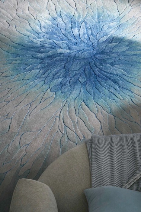 Contemporary Rugs & Transitional Rugs Prismatic PRS39 Lt. Blue - Blue Hand Tufted Rug