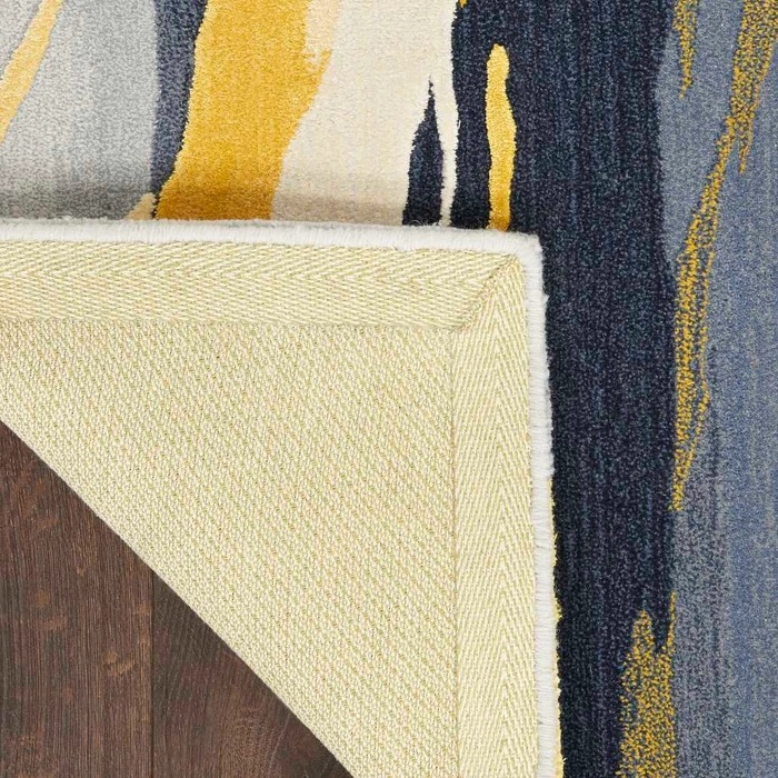 Contemporary Rugs & Transitional Rugs Prismatic PRS24 Lt. Grey - Grey & Lt. Gold - Gold Hand Tufted Rug