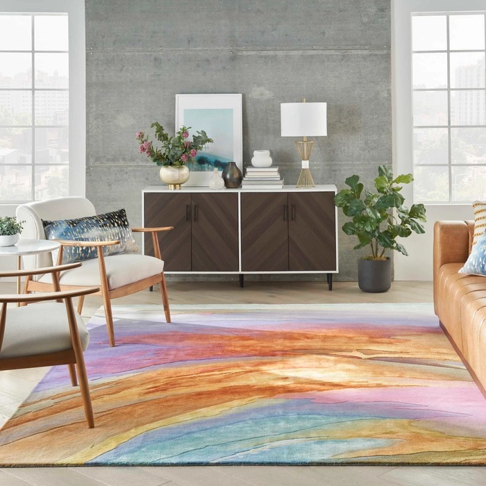 Contemporary Rugs & Transitional Rugs Prismatic PRS25 Multi Hand Tufted Rug