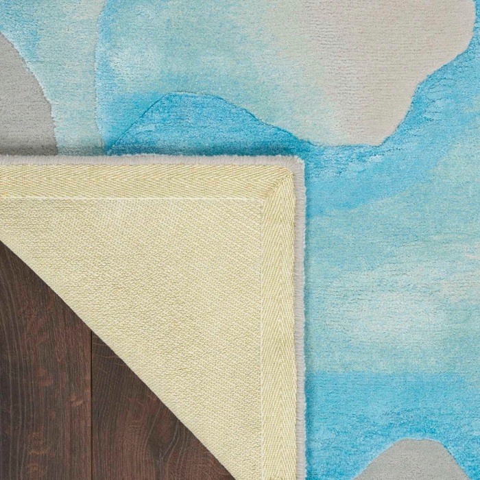 Contemporary Rugs & Transitional Rugs Prismatic PRS22 Lt. Grey - Grey & Lt. Blue - Blue Hand Tufted Rug