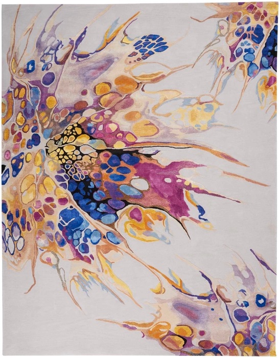 Contemporary Rugs & Transitional Rugs Prismatic PRS20 Ivory - Beige & Multi Hand Tufted Rug