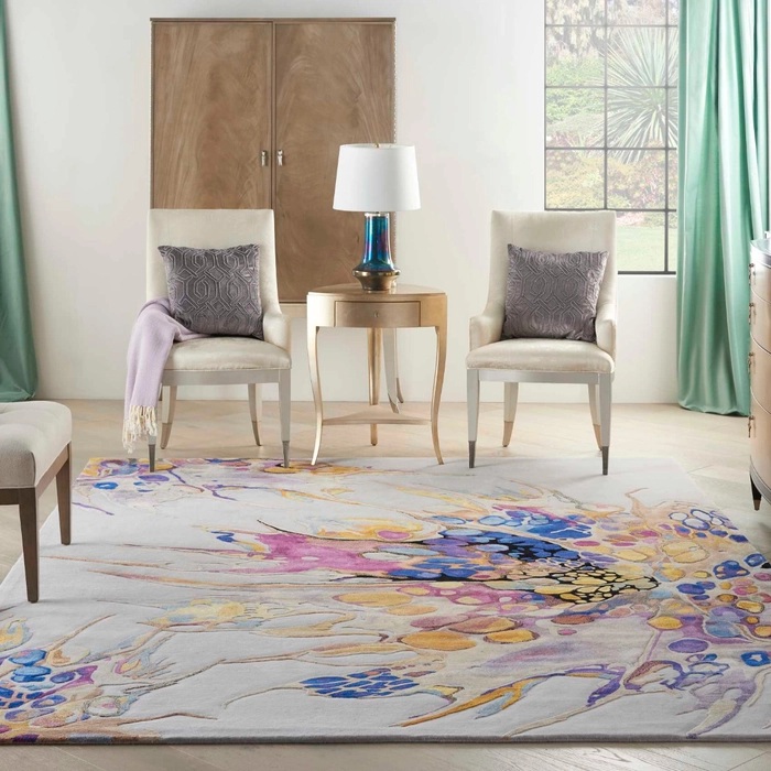Contemporary Rugs & Transitional Rugs Prismatic PRS20 Ivory - Beige & Multi Hand Tufted Rug