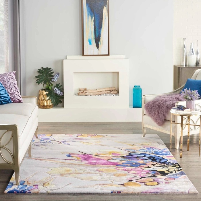 Contemporary Rugs & Transitional Rugs Prismatic PRS20 Ivory - Beige & Multi Hand Tufted Rug