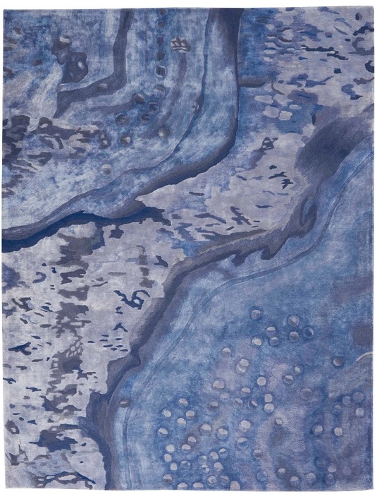 Contemporary Rugs & Transitional Rugs Prismatic PRS05 Lt. Blue - Blue Hand Tufted Rug