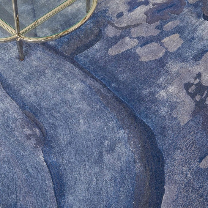 Contemporary Rugs & Transitional Rugs Prismatic PRS05 Lt. Blue - Blue Hand Tufted Rug