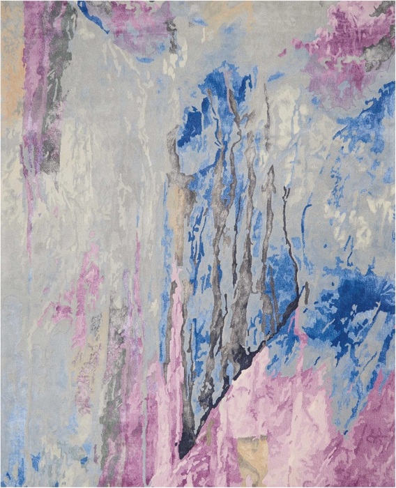 Contemporary Rugs & Transitional Rugs Prismatic PRS11 Lt. Grey - Grey & Multi Hand Tufted Rug