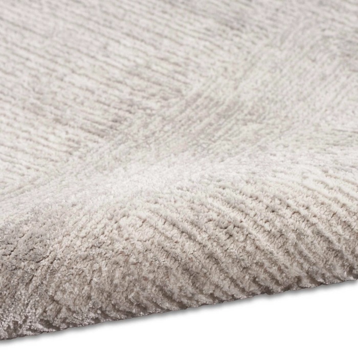 Contemporary Rugs & Transitional Rugs Irradiant Abstract Calvin Klein IRR01 Silver  Lt. Grey - Grey & Ivory - Beige Machine Made Rug