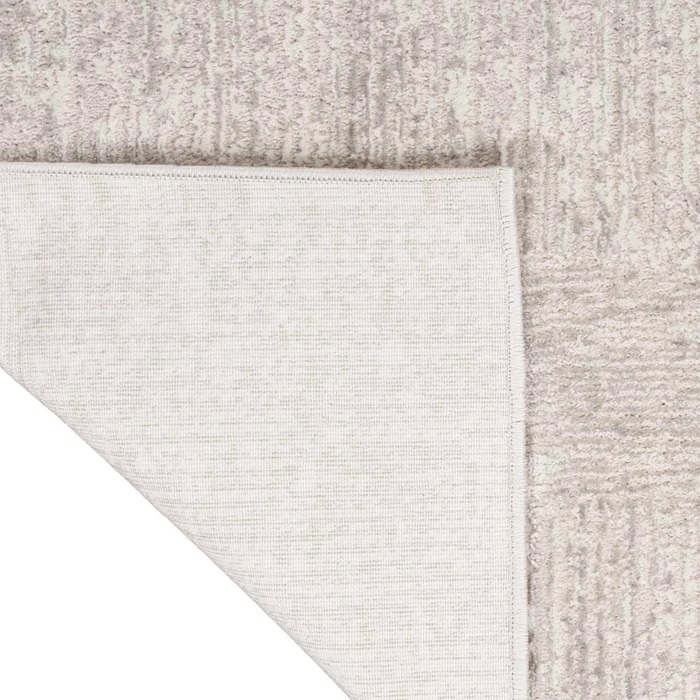 Contemporary Rugs & Transitional Rugs Irradiant Abstract Calvin Klein IRR01 Silver  Lt. Grey - Grey & Ivory - Beige Machine Made Rug
