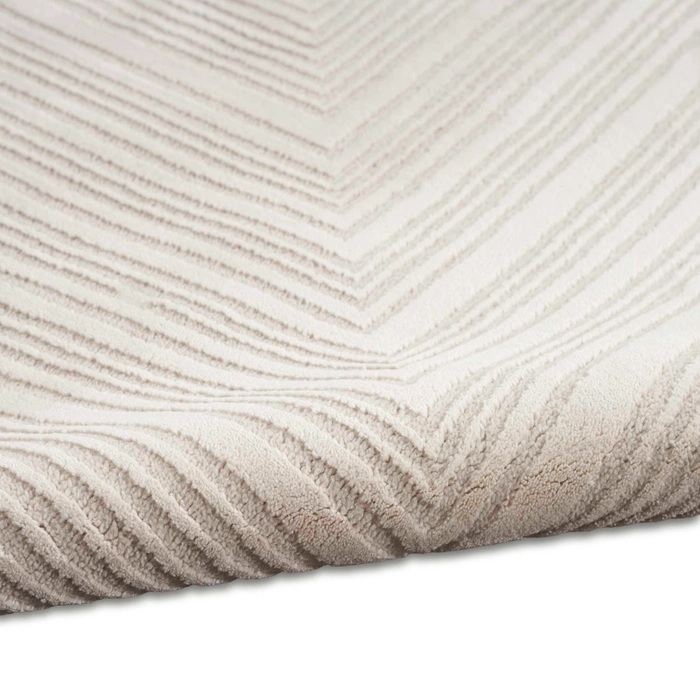 Casual Rugs & Solid Rugs Irradiant Abstract Calvin Klein IRR02 Ivory Ivory - Beige Machine Made Rug