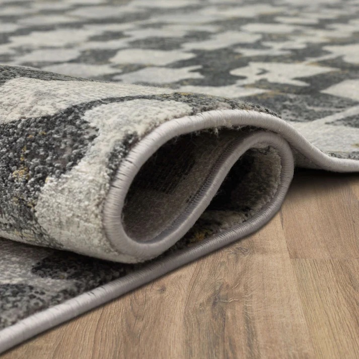Contemporary Rugs & Transitional Rugs Tryst Collection Portfolio Granite Lt. Grey - Grey Machine Made Rug