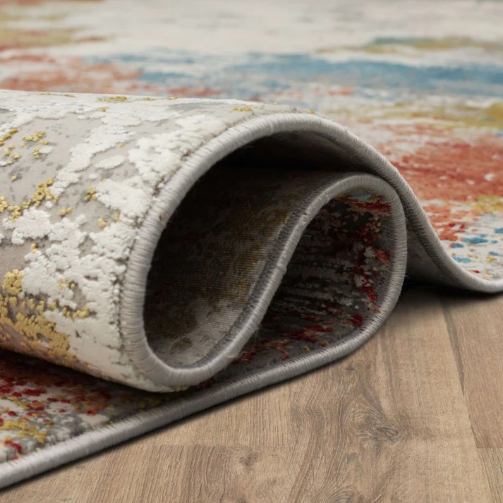 Contemporary Rugs & Transitional Rugs Tryst Collection Nuvole Multi Multi Machine Made Rug