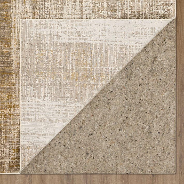 Contemporary Rugs & Transitional Rugs Tryst Collection Messina Cream Ivory - Beige & Lt. Brown - Chocolate Machine Made Rug