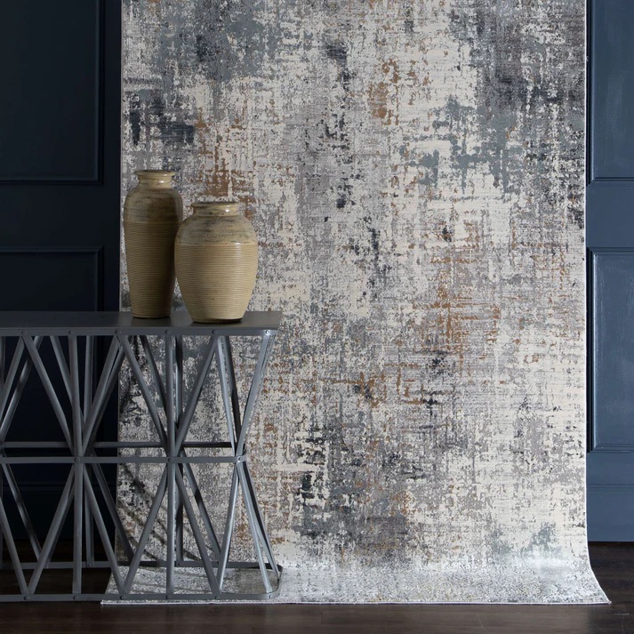 Contemporary Rugs & Transitional Rugs Tryst Collection Marseille Grey Lt. Grey - Grey Machine Made Rug