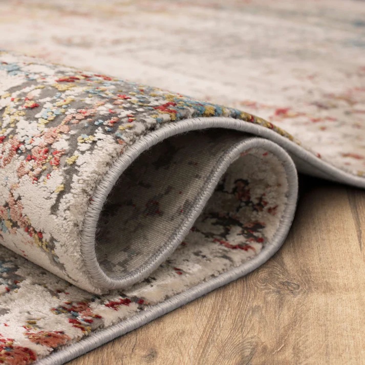 Contemporary Rugs & Transitional Rugs Tryst Collection Marseille Multi Ivory - Beige & Multi Machine Made Rug