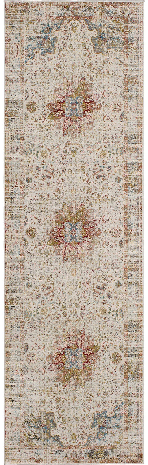 Contemporary Rugs & Transitional Rugs Tryst Collection Dorset Multi Ivory - Beige & Multi Machine Made Rug