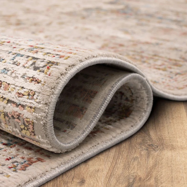 Contemporary Rugs & Transitional Rugs Tryst Collection Dorset Multi Ivory - Beige & Multi Machine Made Rug