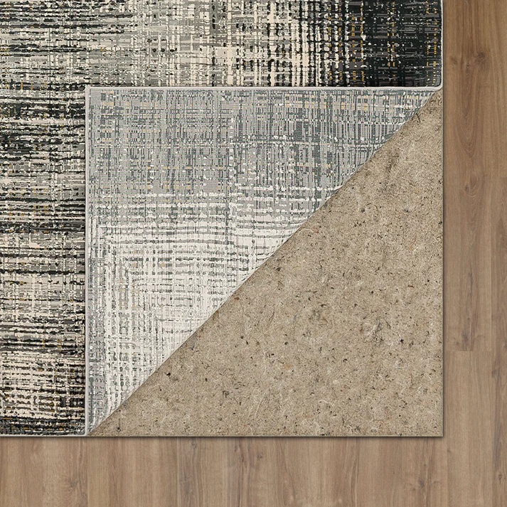 Contemporary Rugs & Transitional Rugs Tryst Collection Turin Anthracite Ivory - Beige & Black - Charcoal Machine Made Rug