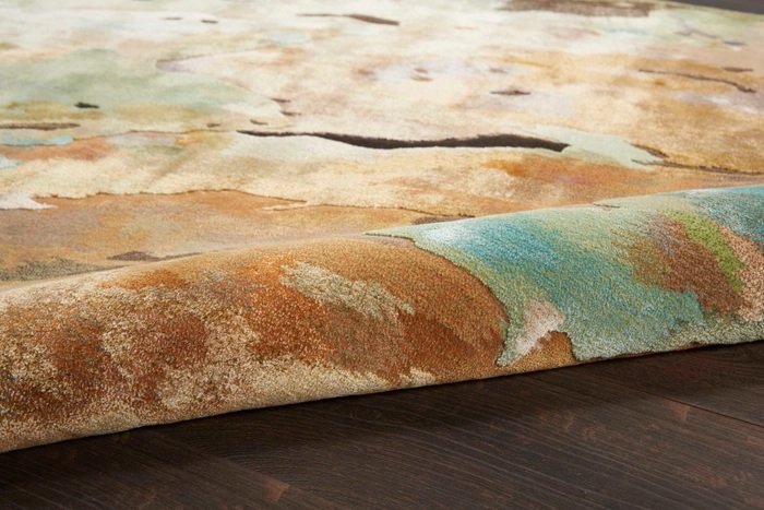 Contemporary Rugs & Transitional Rugs Prismatic PRS09 Camel - Taupe & Multi Hand Tufted Rug