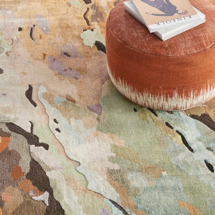 Contemporary Rugs & Transitional Rugs Prismatic PRS09 Camel - Taupe & Multi Hand Tufted Rug