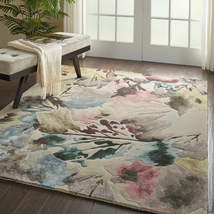 Contemporary Rugs & Transitional Rugs Prismatic PRS15 Ivory - Beige & Multi Hand Tufted Rug