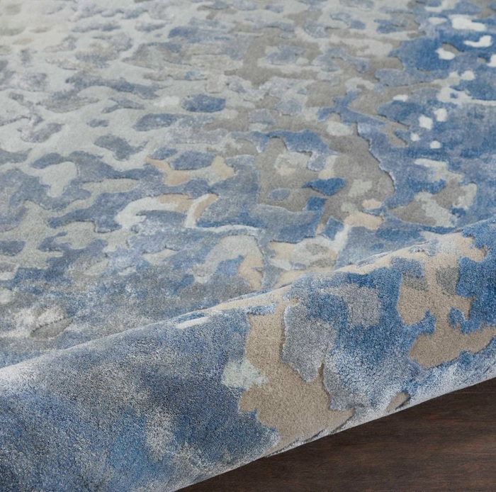 Contemporary Rugs & Transitional Rugs Prismatic PRS17 Lt. Blue - Blue Hand Tufted Rug