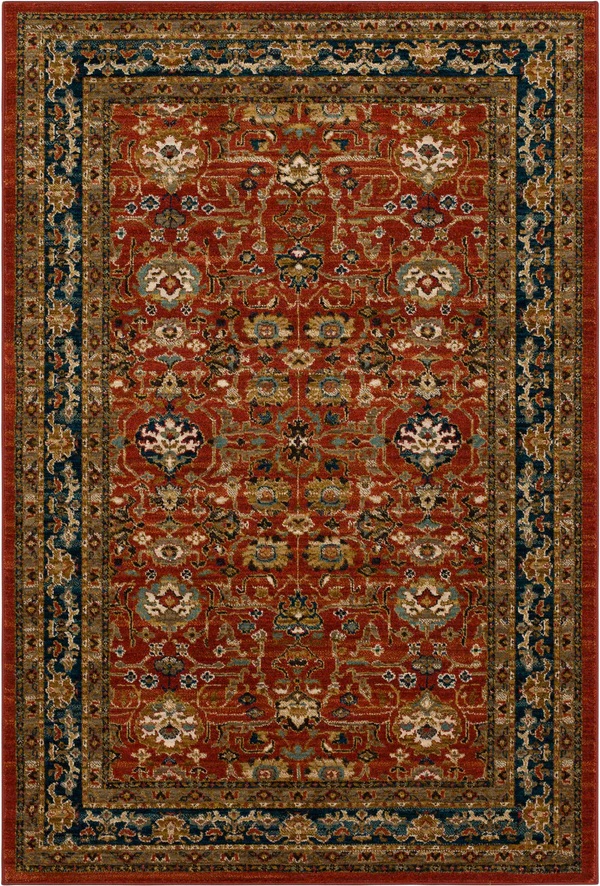 Traditional & Oriental Rugs Spice Market Keralam Spice Garnet Red - Burgundy Machine Made Rug