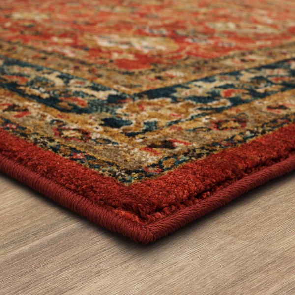 Traditional & Oriental Rugs Spice Market Keralam Spice Garnet Red - Burgundy Machine Made Rug