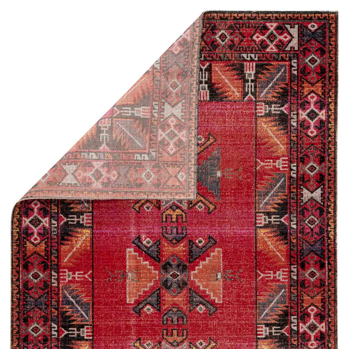 Outdoor Rugs Polaris POL19 Red - Burgundy Machine Made Rug
