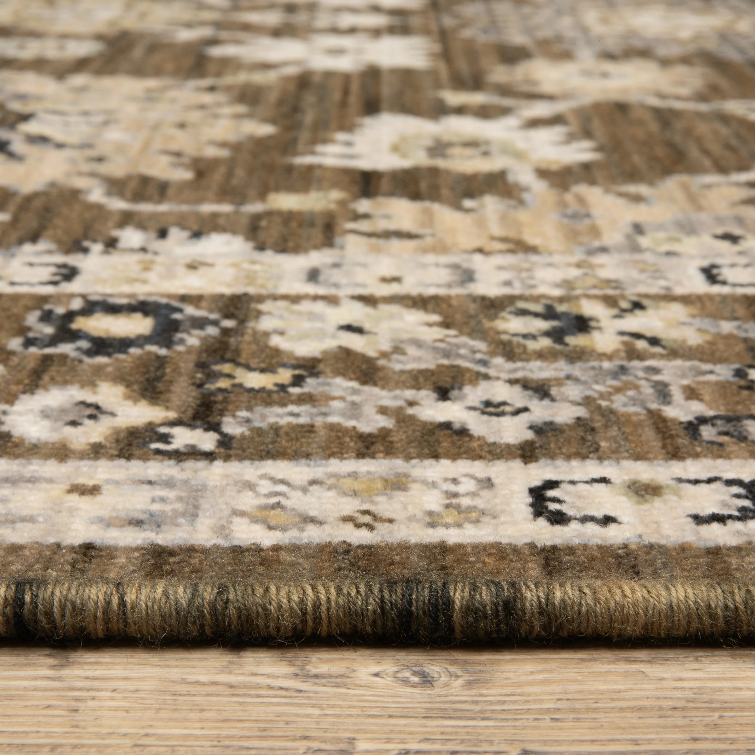 Oushak Rugs Acacia ACA01 Lt. Brown - Chocolate Machine Made Rug